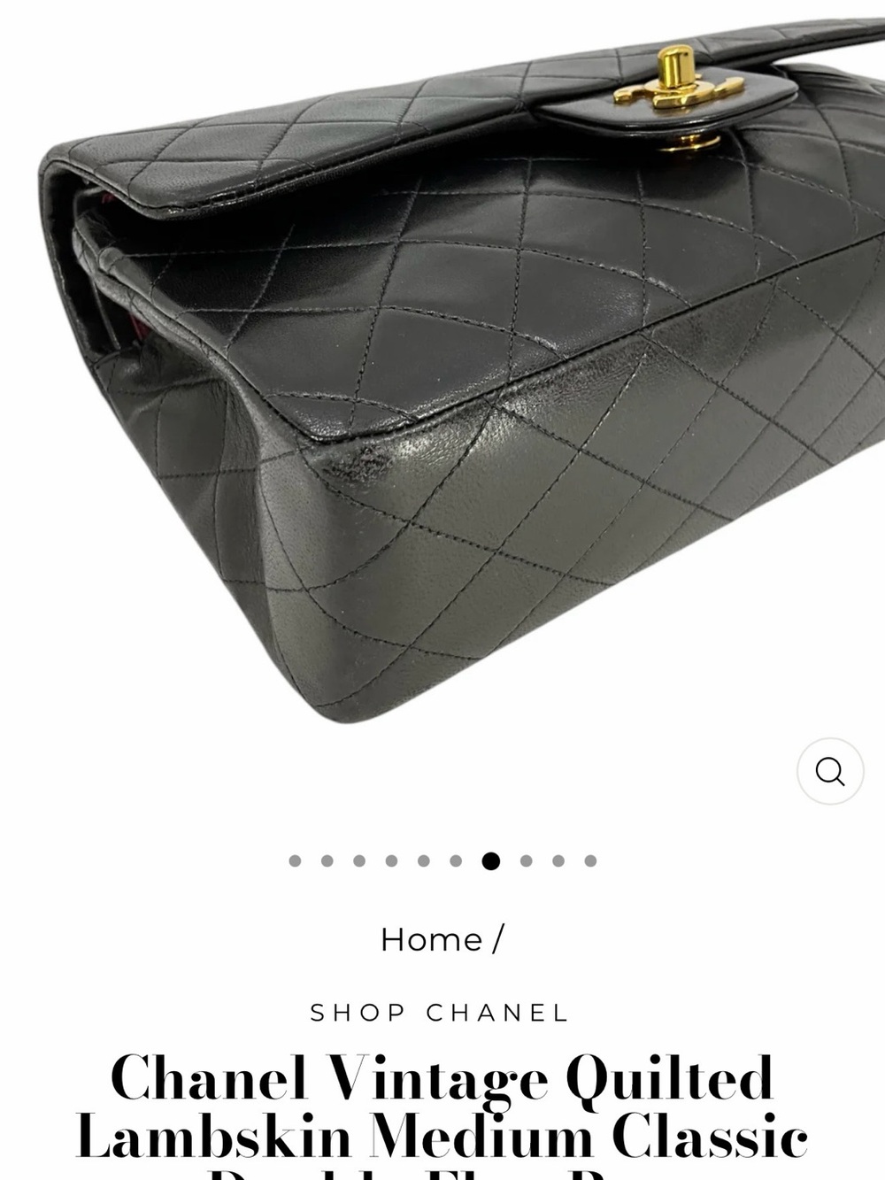Vintage CHANEL Classic Double Flap MM Bag - Picture 6 of 9
